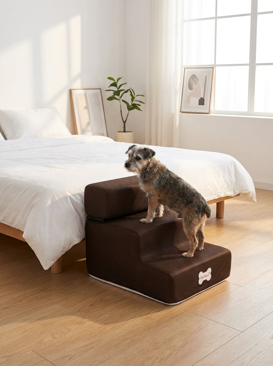 Kompakte Hundetreppe - Lifestyle Schlafzimmer