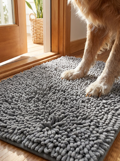 Hundematte - Am Eingang mit Hundepfoten